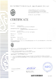 Certificate ESČ