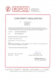 Conformity declaration