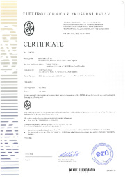 Certificate ESČ