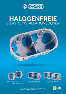 Halogenfreie Elektroinstallationsdosen