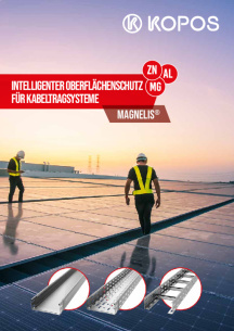 Intelligenter Oberflächenschutz für Kabeltragsysteme Intelligenter Oberflächenschutz für Kabeltragsysteme